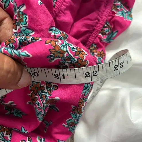 J. Crew | tiered block floral print puff sleeve midi dress Pink Size 14 - Image 10