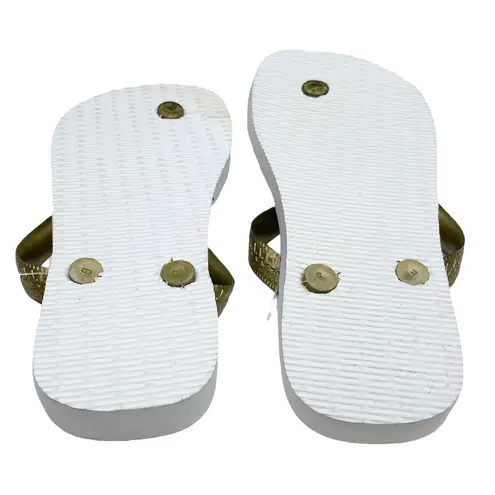 Havaianas new x CIA Maritima ☼ Limited Ed Flip Flops ☼ Metallic Gold Leopard ☼