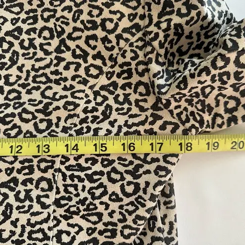 INC International Concepts Black and Cream Blazer with Animal Print (740) Size M