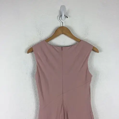 LK Bennett Dr Lenny Rose Sleeveless Asymmetric Hem Knee Length Dress Size 6