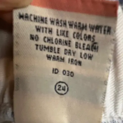 Vintage Gitano Striped High Waist Denim Pants Elastic Waistband Casual Jeans 16 Blue