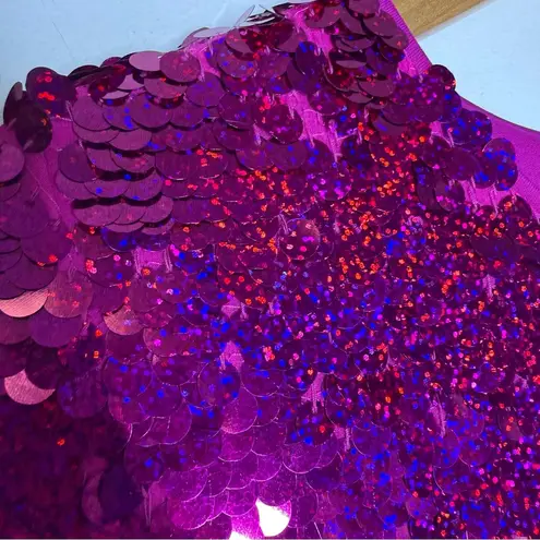 Verb Pink Sequin Short Sleeve Dress Anthropologie Size Small