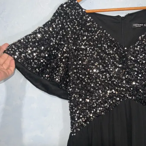 Black & Silver Sequins A
