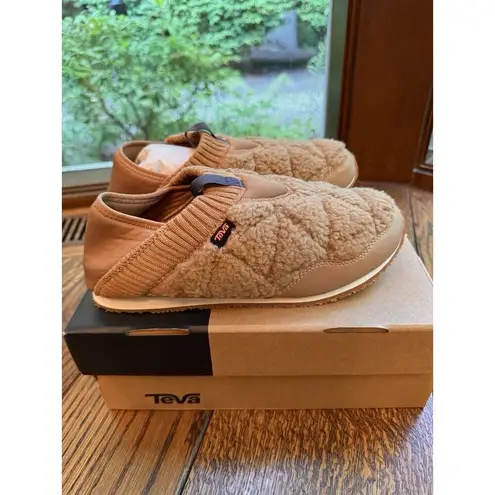 Teva New  ReEmber Moc Fleece Mule Shoes Sand Dune Brown Womens US Size 6