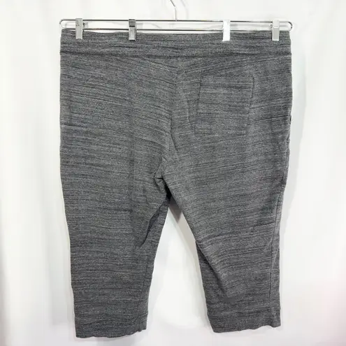 Daily Ritual Size XXL Capri Pants Sweater Knit Dark Gray Cropped Elastic 211