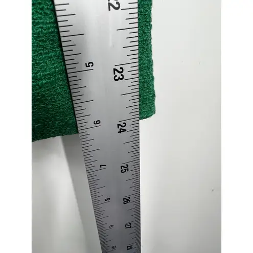 Sea New York Green Black Perforated Leather Zip Up Blazer Jacket Size 4