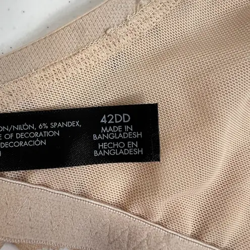 Smart & Sexy 42DD Bra Signature Lace Unlined Underwire In Buff Beige SA964