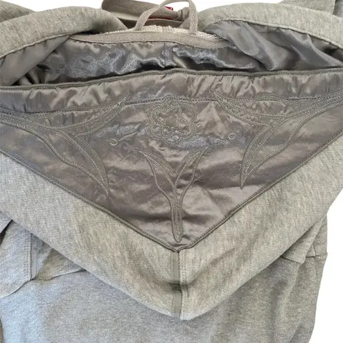 Free People  light grey zip-up jacket