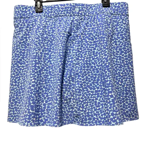 T by TALBOTS Blue and White Patterned Skirt Skort Tennis Skirt Size XL Sporty