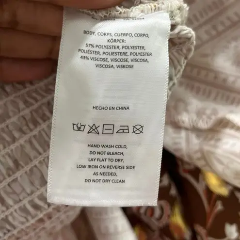 NWOT Mare Mare x Anthropologie Off The Shoulder Cropped Tiered Sleeve Blouse L White Size L