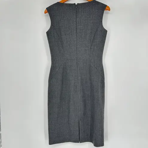 HOBBS LONDON Wool Dress Womens 6 Corpcore Office Professional Business Event Gray