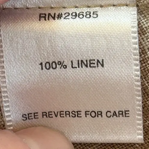 Pendleton sleeveless pink purple plaid preppy timeless 100% linen midi dress 18