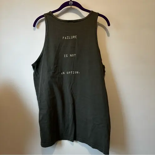 Murina G.I. Jane Tank Top 100% Cotton Hollywood Pictures Womens size Large Green