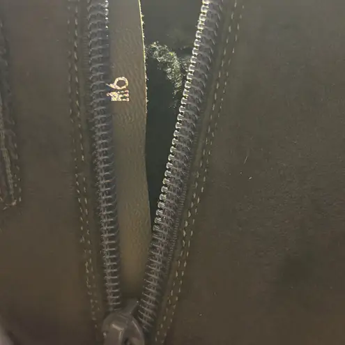 Midnight Velvet Brown Suede Beaded Heeled Boots 9W Size 9