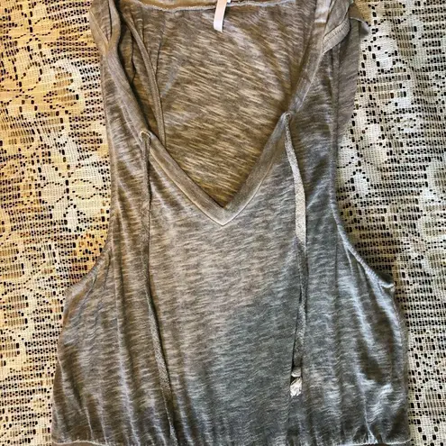 Gray Jumpsuit with hoody medium