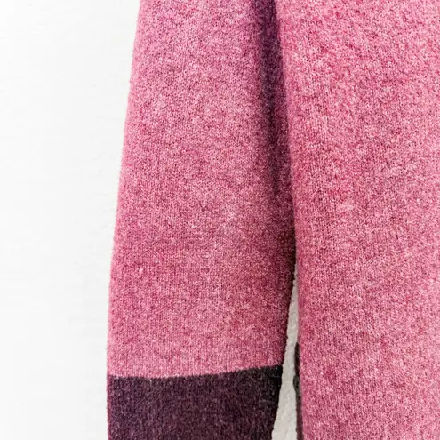 Soft Surroundings Womens Sweater Size M Pink Seastar Colorblock Cozy Oversized