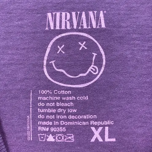 Nirvana Nevermind Grunge T-Shirt Size Extra Large