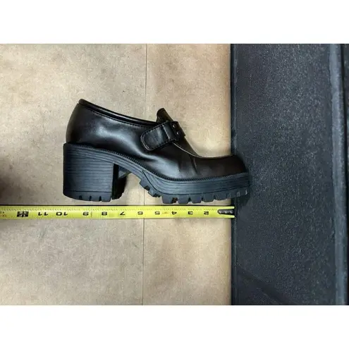 Lower East Side Vintage Chunky Brown Y2K 90’s Platform Shoes Wmns Sz 7