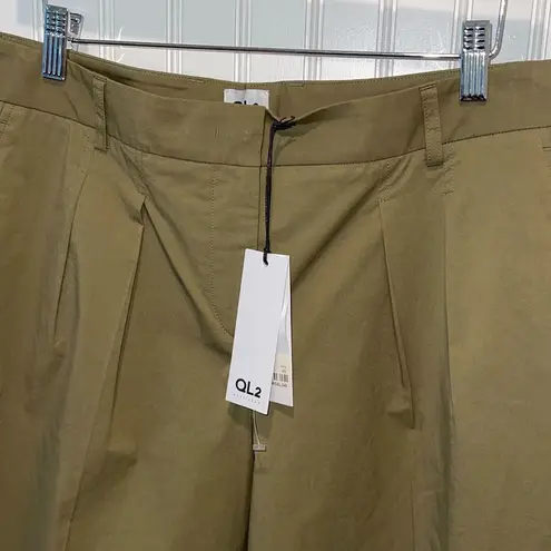 QL2 Women’s Bermuda Shorts Clementine Sveva 29 Army NWT Italy Size 48 US 12 Brown