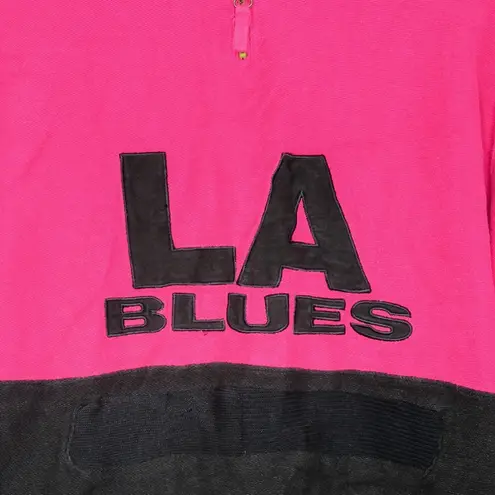 L.A. Blues Vintage Pink & Black Zip Up Sweater
