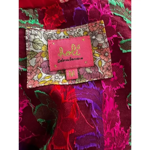 HOLI BY DOLORES BARREIR0 Light Jacket in Size Medium Red