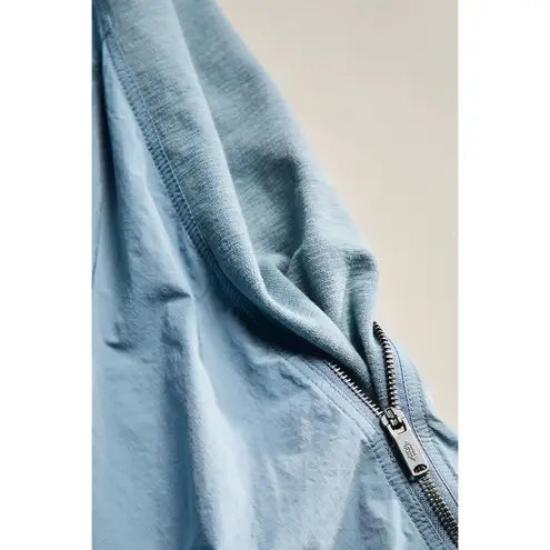 Free People Movement Look Out Nylon Pants Cargo Style Size Small Ski Baggy Blue