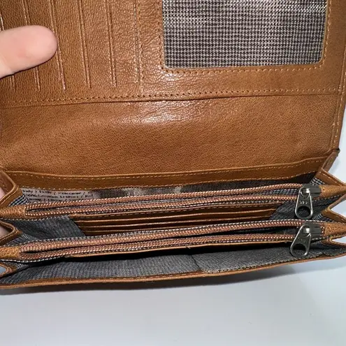 Spikes And Sparrow Genuine Leather Luggage Color Wallet Made In India 3... Brown