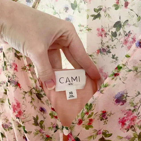 Cami NYC The Hope Floral Silk Bodysuit in Geranium