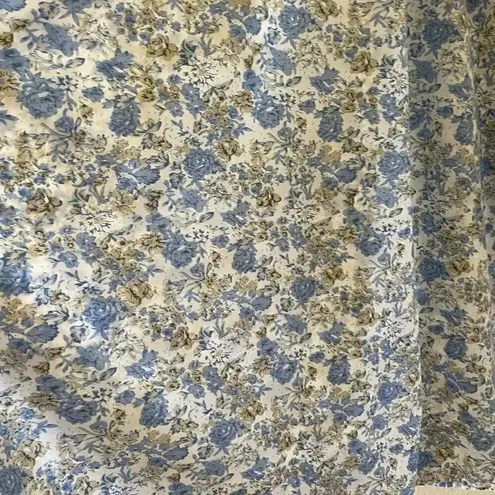 Gold Coast Women's Cotton Nightgown Lightweight Night White Blue SZ 1X #1364 Blue