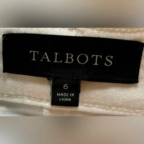 Talbots  White Jean Skirt