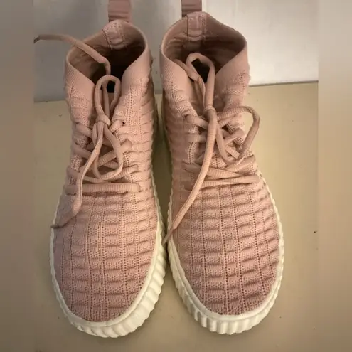 Pajar Canada Pink Knit leather platform Sneakers size 8