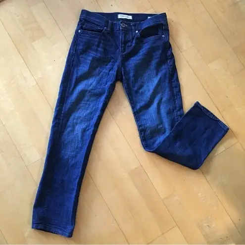 Banana Republic  Premium Mid Rise, Boyfriend Crop, Capri Jeans, Blue, Size 24P