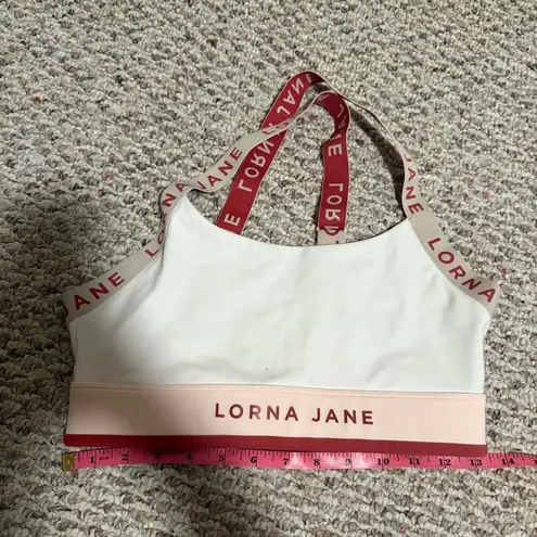Lorna Jane Power Play Padded Logo Strappy Sport Bra- Size Small