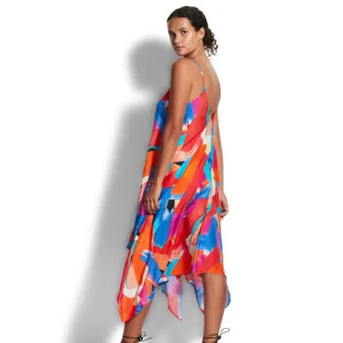 Seafolly x Anthropologie Arthouse Scarf Dress in Chilli Large