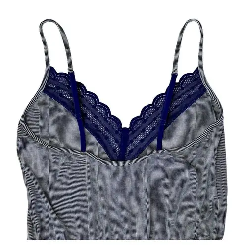 Cosabella Anthropologie Sweet Dreams Blue Lace Dot Sleep Mini Romper Playsuit SP