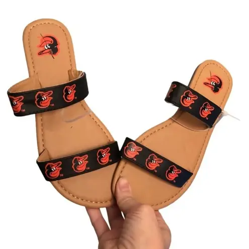 MLB NWOT Baltimore Orioles Double Strap Sandals