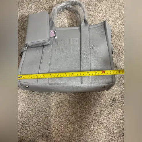 NWT Purple and Lilac Boutique Grey Tote Bag and Wallet 2 Piece Set Gray