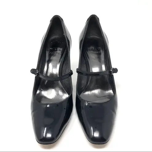 Joan & David black patent/leather Mary Jane shoes, size 8.5