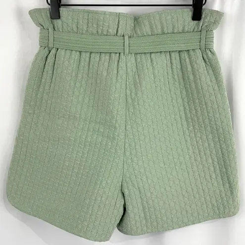 Samsoe Samsoe New Quilted Paperbag Waist Ember Shorts Vineyard Green