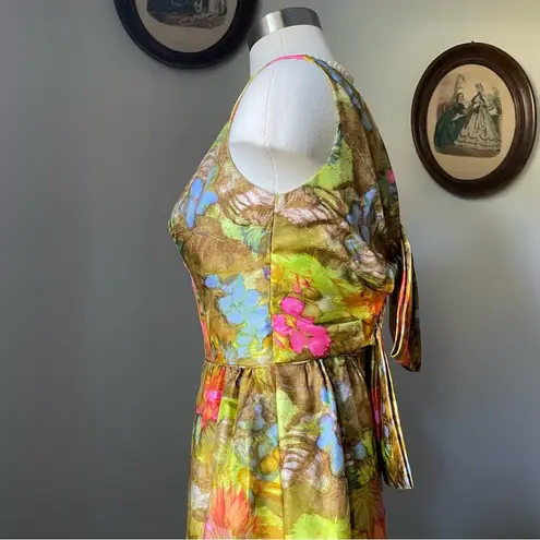 VINTAGE 1960s silk cocktail dress