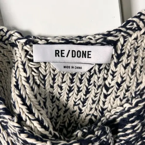 RE/DONE $225 NWT NAVY COMBO BUTTON FRONT BRA TOP SZ SMALL