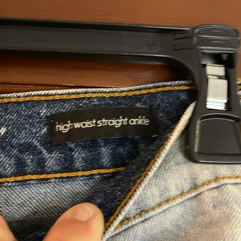 Ella Moss Banyan straight ankle Blue Acid Wash Jeans size 29