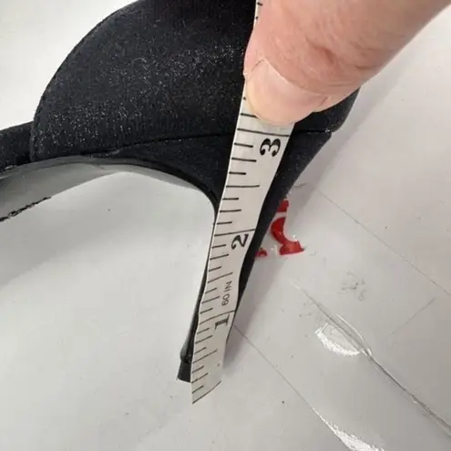 Life Stride Women'sâBlack Peep Toe Mykonos Dâorsay Sandal Heelsâ Size 7.5