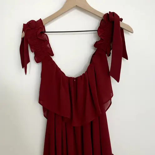 MISA Los Angeles X REVOLVE Micaela Dress Burgundy Womens Medium