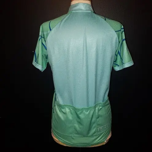 Terry Womens Biking Shirt Size XL Teal Lightweight Material Riding Outdoor Blue