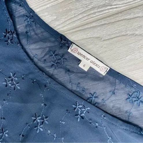 Saylor Nwt Spencer Alexis floral fairy sleeve flowy patchwork long sleeve shirt 6