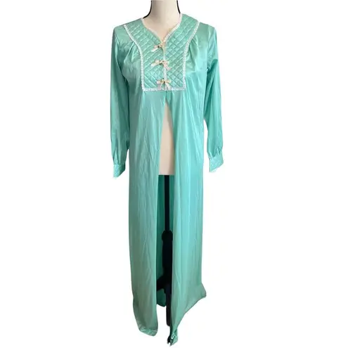 The Royal Boudoir Collection Aristocraft small House Coat ENKA USA NEW VINTAGE Green