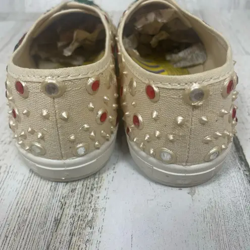 Glitzies Vintage Embellished Sneakers Cactus Chili Pepper Sequins size 6.5