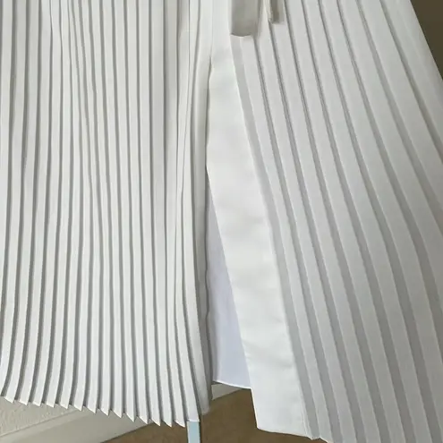 Altuzarra Mayumi white pleated side tie skirt Size 4