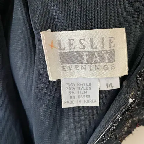 Leslie fae 14 lace black cocktail dress